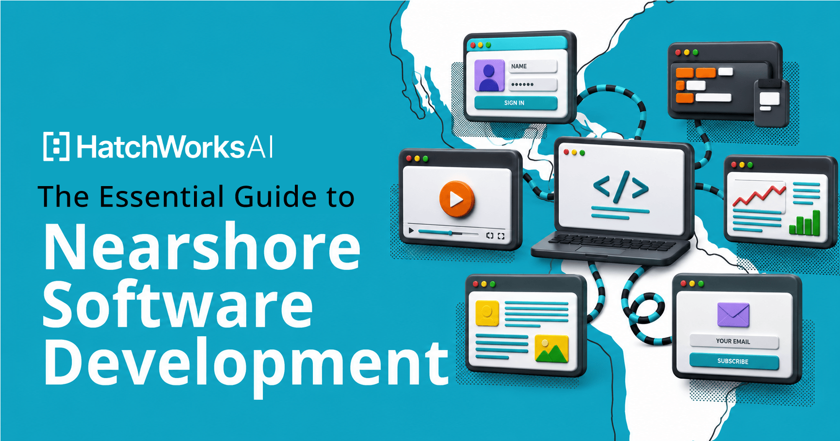 Nearshore Router The Essential Guide to Nearshore Software Development | HatchWorks AI