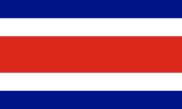 The flag of Costa Rica.