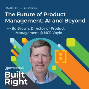 Podcast cover with a man's photo, "Future of Product Management: AI and Beyond" text.