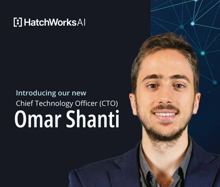 Introduction of Omar Shanti as the new Chief Technology Officer (CTO) at HatchWorks AI, highlighting his leadership in AI and generative technology.