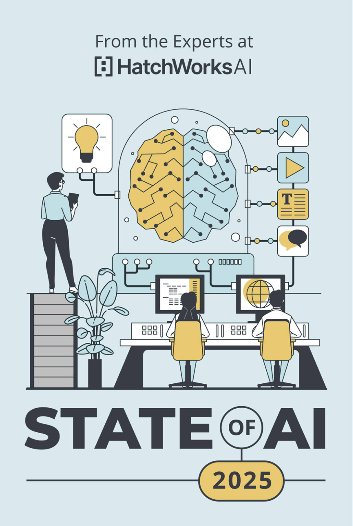 Cover of the State of AI 2025 report
