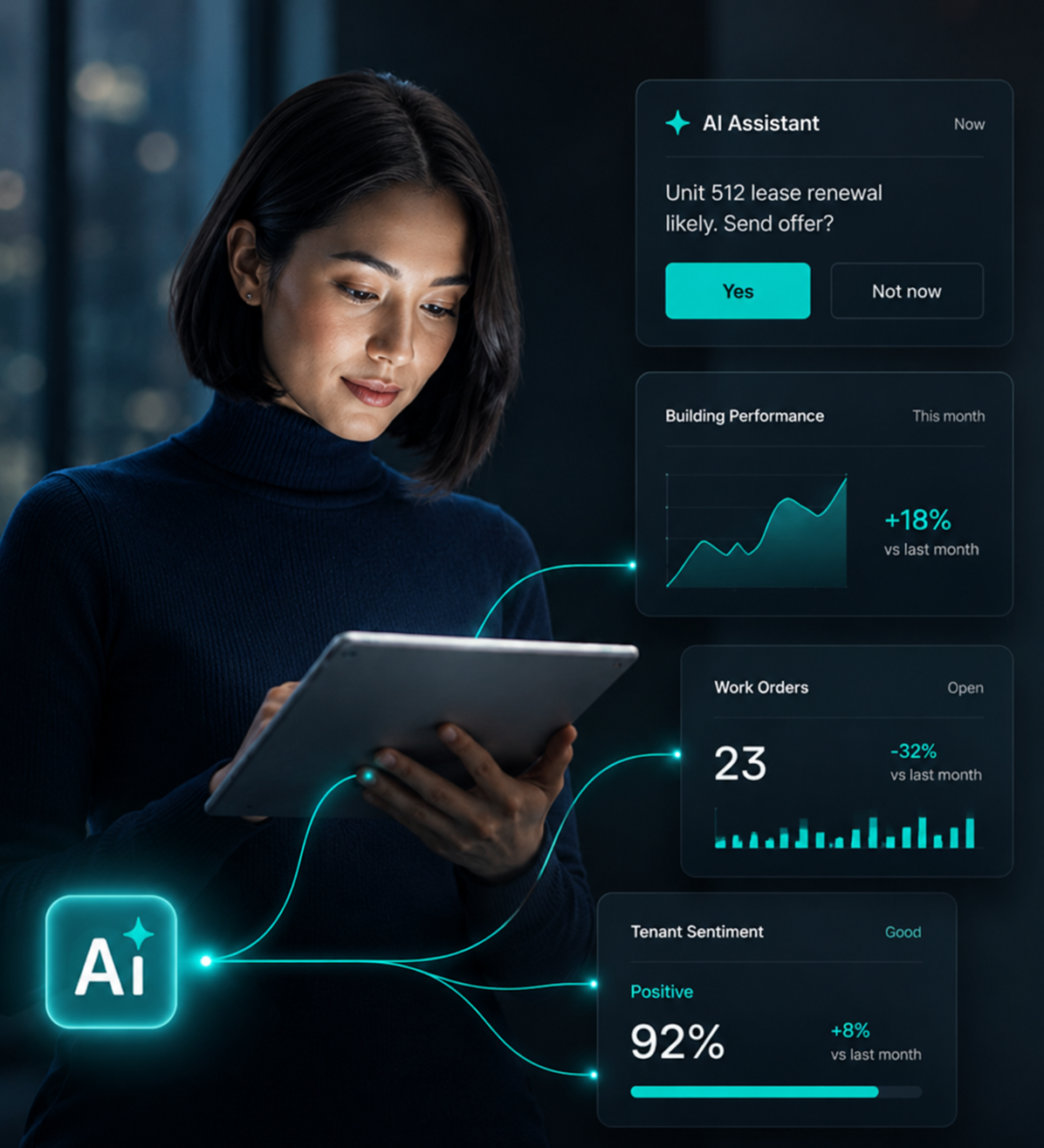 AI-powered tenant experience and property operations platform
