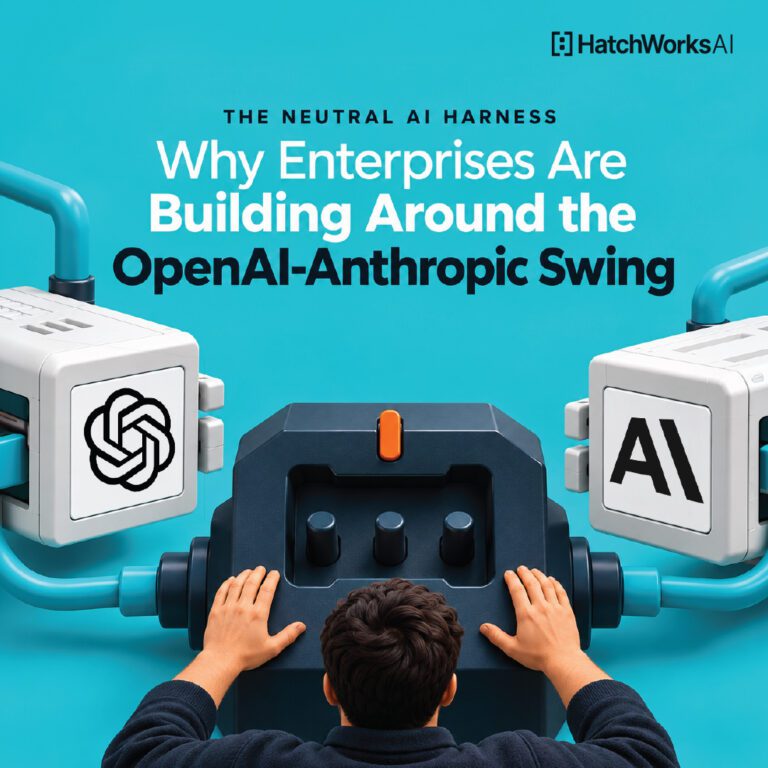 Neutral AI harness connecting interchangeable AI models to enterprise systems
